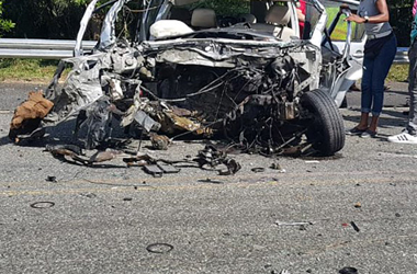 Hombre pierde la vida en trágico accidente de en el KM 10 de Cumayasa