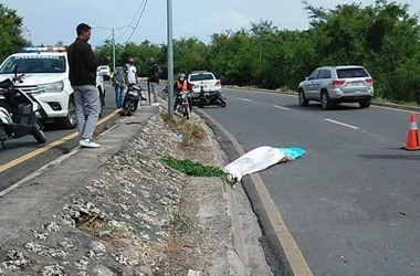 Fallece joven en accidente en la avenida Caamaño Deñó en La Romana