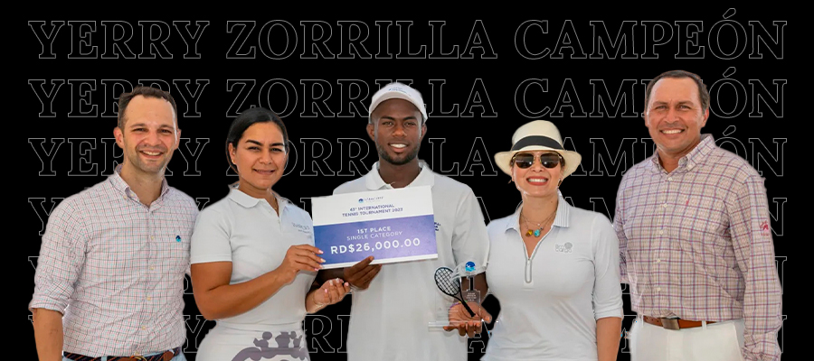 Yerry Zorrilla es el nuevo campeón de la Copa de Tenis Casa de Campo